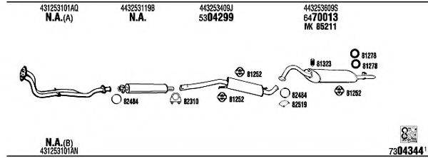 WALKER AD62129A Система випуску ОГ