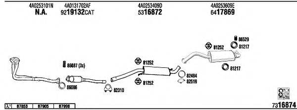 WALKER AD62188A Система випуску ОГ