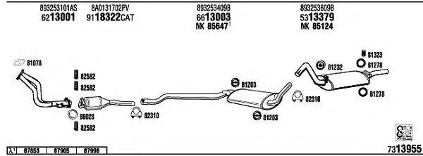 WALKER AD80028 Система випуску ОГ