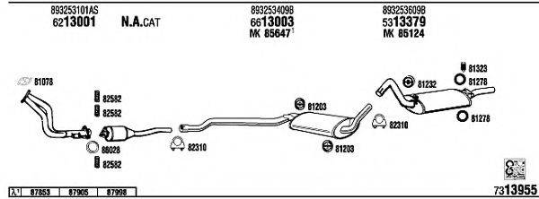 WALKER AD80031 Система випуску ОГ