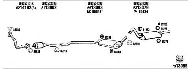 WALKER AD80446 Система випуску ОГ