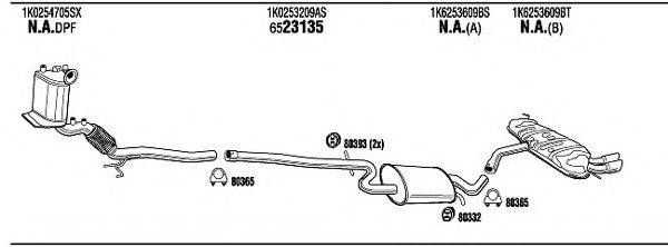 WALKER ADH32689 Система випуску ОГ