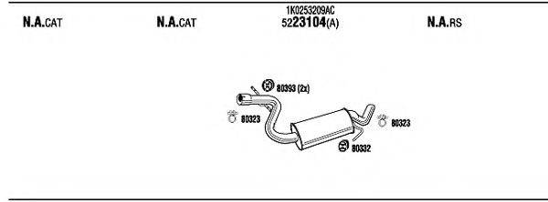 WALKER ADT17009 Система випуску ОГ