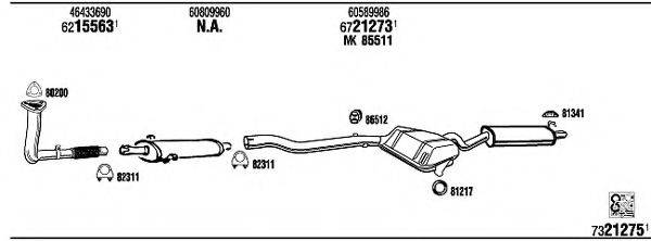 WALKER AR14508 Система випуску ОГ