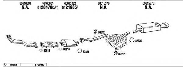 WALKER AR14511 Система випуску ОГ