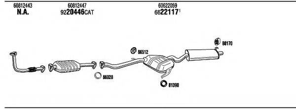 WALKER AR14513 Система випуску ОГ