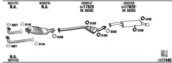 WALKER AR16430 Система випуску ОГ