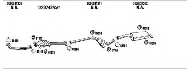 WALKER AR16601 Система випуску ОГ