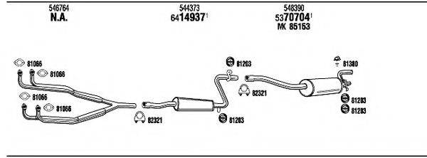 WALKER AR30013 Система випуску ОГ