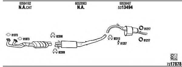 WALKER AR75019 Система випуску ОГ