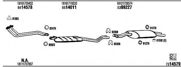 WALKER BW32517 Система випуску ОГ