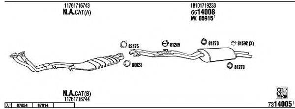 WALKER BW32539A Система випуску ОГ