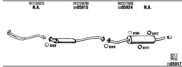 WALKER BW40012B Система випуску ОГ