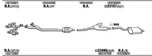 WALKER BWH05093B Система випуску ОГ