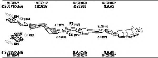 WALKER BWH14922 Система випуску ОГ