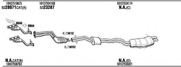 WALKER BWH14926A Система випуску ОГ