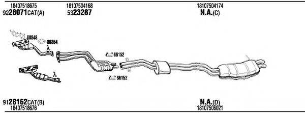 WALKER BWH14926B Система випуску ОГ