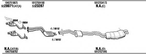 WALKER BWH15451A Система випуску ОГ