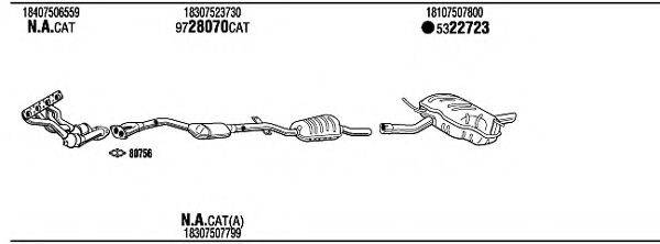 WALKER BWH15924 Система випуску ОГ