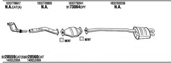 WALKER BWH19950BB Система випуску ОГ