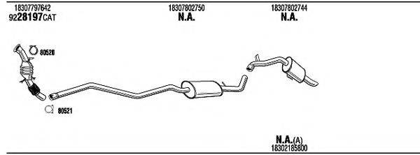 WALKER BWH31672A Система випуску ОГ