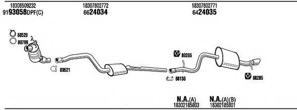 WALKER BWH33393A Система випуску ОГ