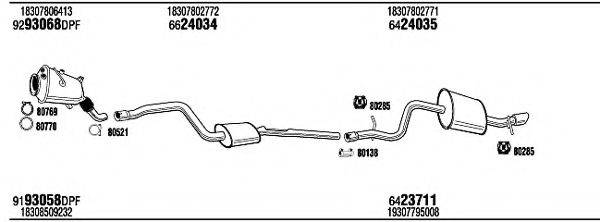 WALKER BWH53615BA Система випуску ОГ