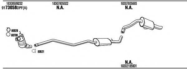 WALKER BWH55647BB Система випуску ОГ