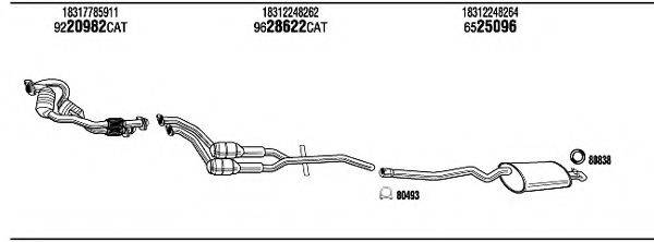 WALKER BWT14680 Система випуску ОГ