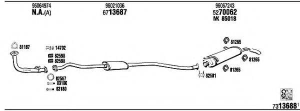 WALKER CI15008 Система випуску ОГ