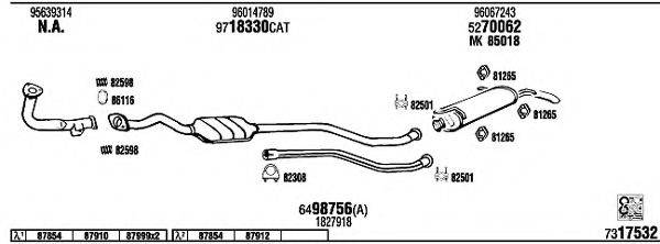 WALKER CI15024 Система випуску ОГ