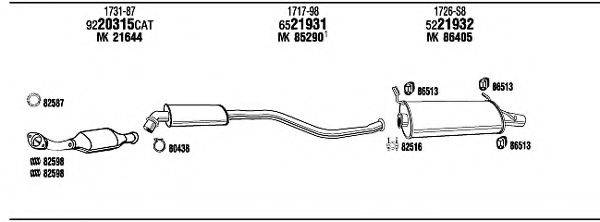 WALKER CI16007 Система випуску ОГ