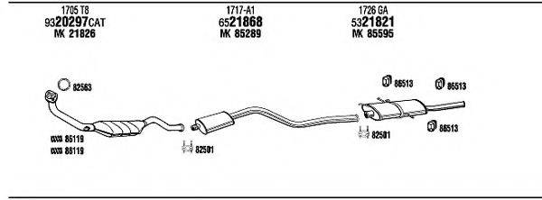 WALKER CI16011 Система випуску ОГ