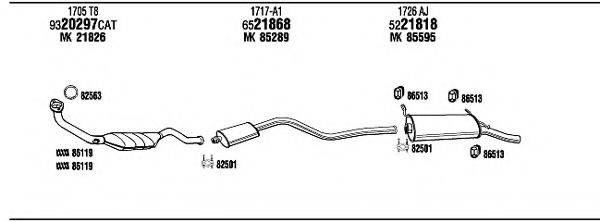 WALKER CI16022 Система випуску ОГ