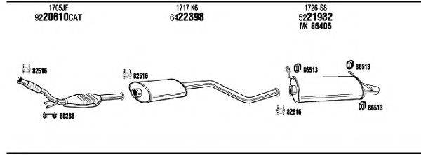 WALKER CI16079 Система випуску ОГ