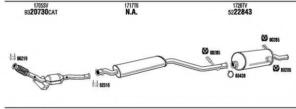 WALKER CI16085 Система випуску ОГ