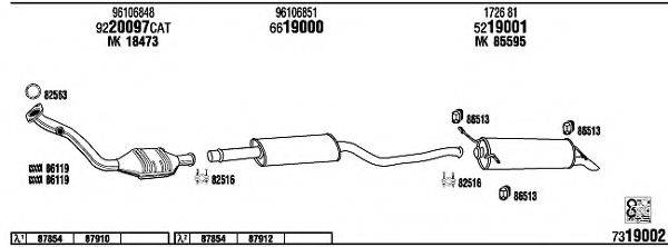 WALKER CI65009 Система випуску ОГ