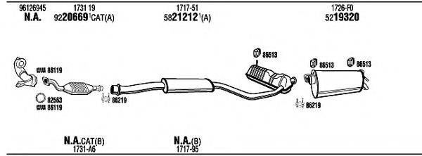 WALKER CI78020 Система випуску ОГ