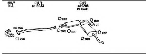 WALKER CI90018 Система випуску ОГ