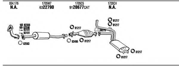 WALKER CI90034 Система випуску ОГ