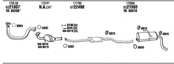 WALKER CIH05722A Система випуску ОГ