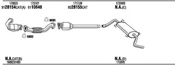 WALKER CIH12062BA Система випуску ОГ