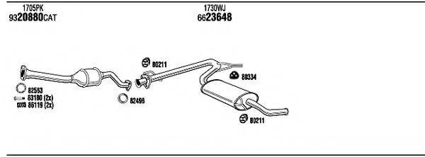 WALKER CIH16760A Система випуску ОГ