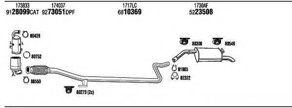 WALKER CIH28200BB Система випуску ОГ