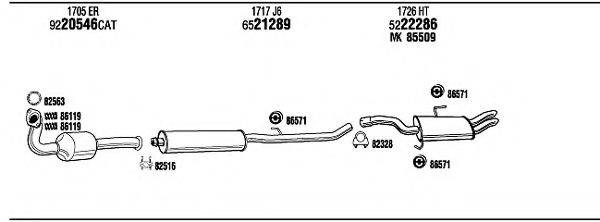 WALKER CIP13862C Система випуску ОГ