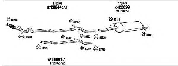 WALKER CIT23441B Система випуску ОГ