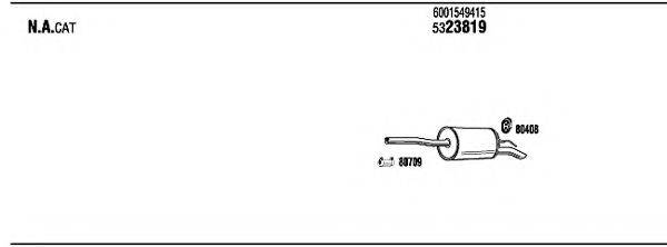 WALKER DCH07192 Система випуску ОГ