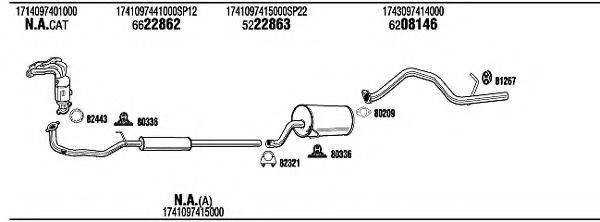 WALKER DH20003 Система випуску ОГ