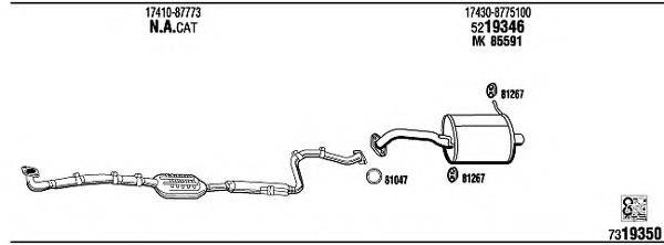 WALKER DH30441 Система випуску ОГ