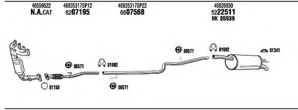 WALKER FI22001B Система випуску ОГ